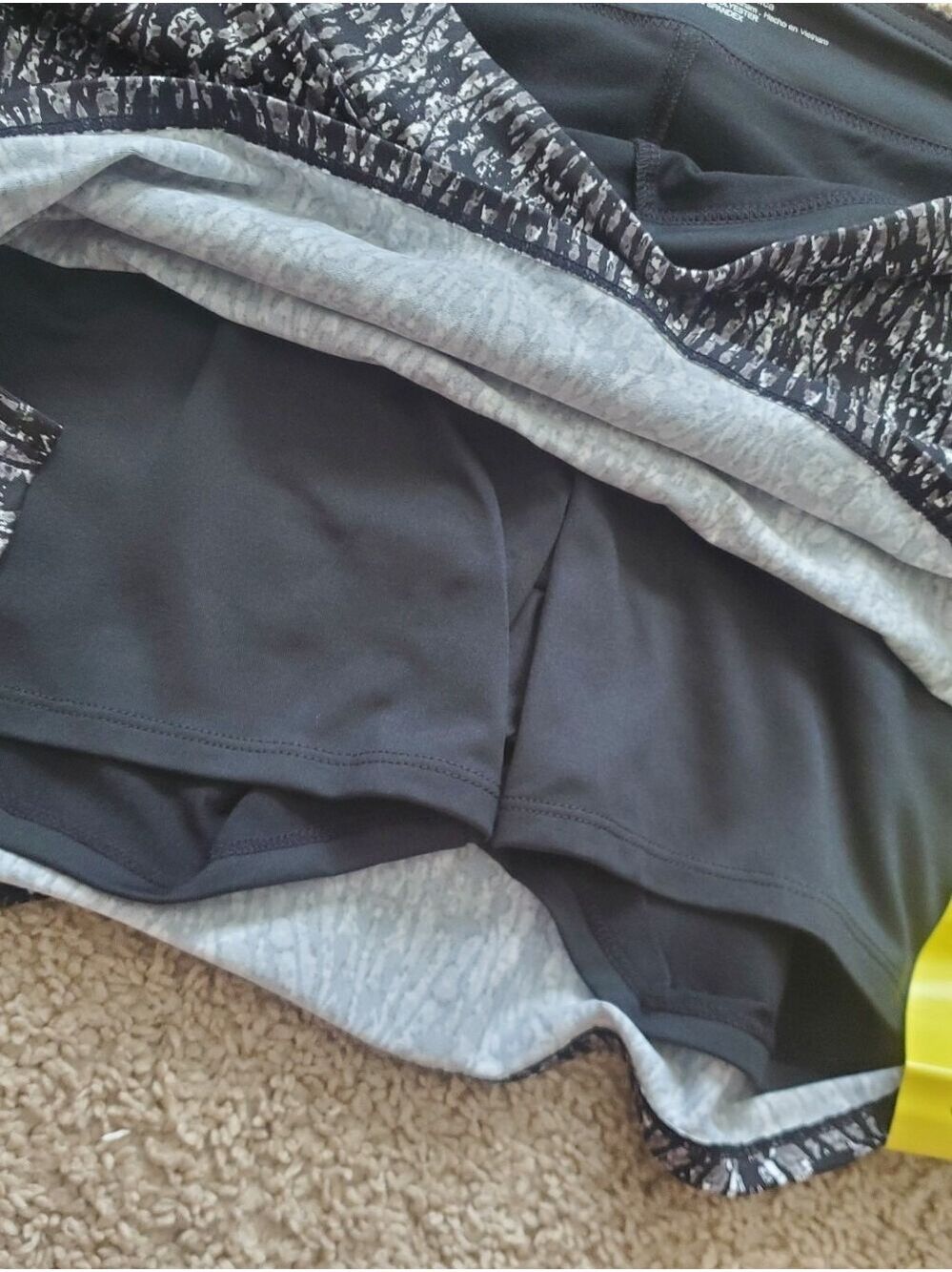 NEW Tranquility Skort Skirt Rhombi Black Women's Size Small Athletic - Picture 7 of 11